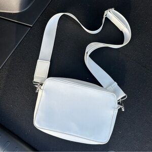 Forever21 white rectangle purse